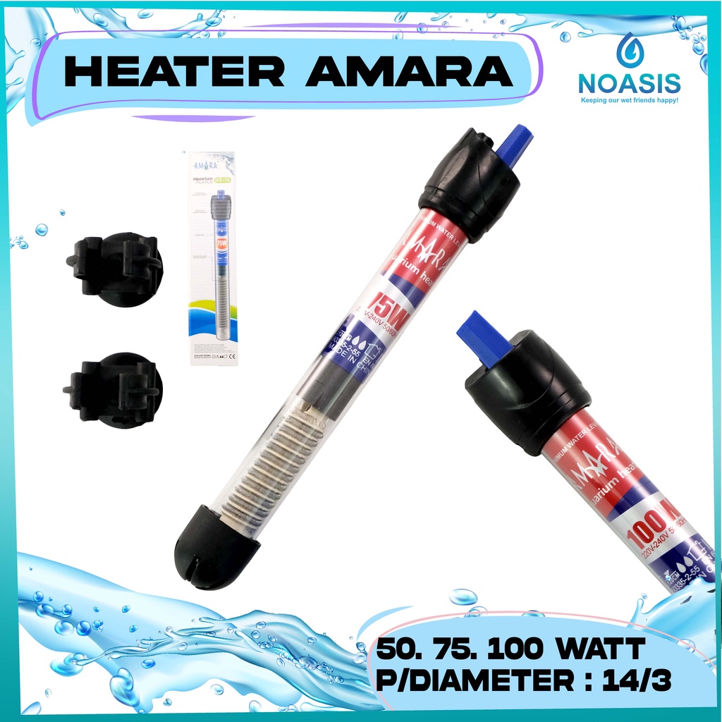 PEMANAS AIR AKUARIUM HEATER AQUARIUM AQUASCAPE AMARA HT 50 - 100