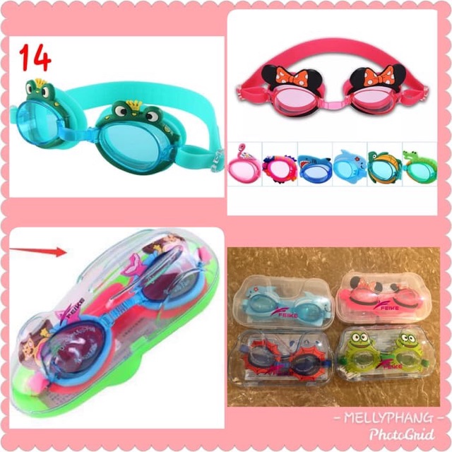 kacamata renang anak karakter swimglasses kaca mata kemasan BOX cewe cowo ok  good quality