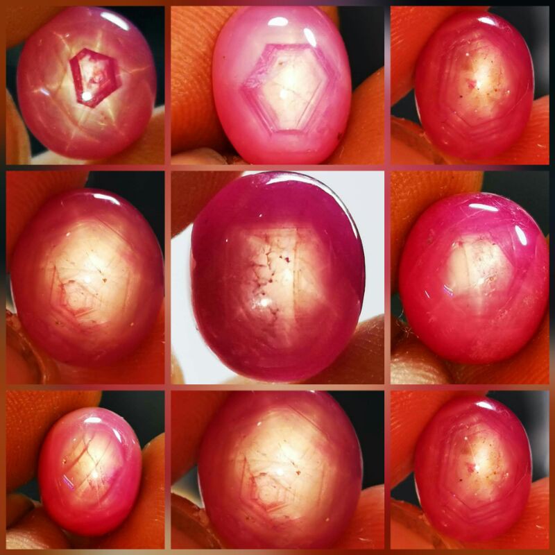 Batu Cincin NATURAL PINKISH RUBY STAR FATWA BURMA