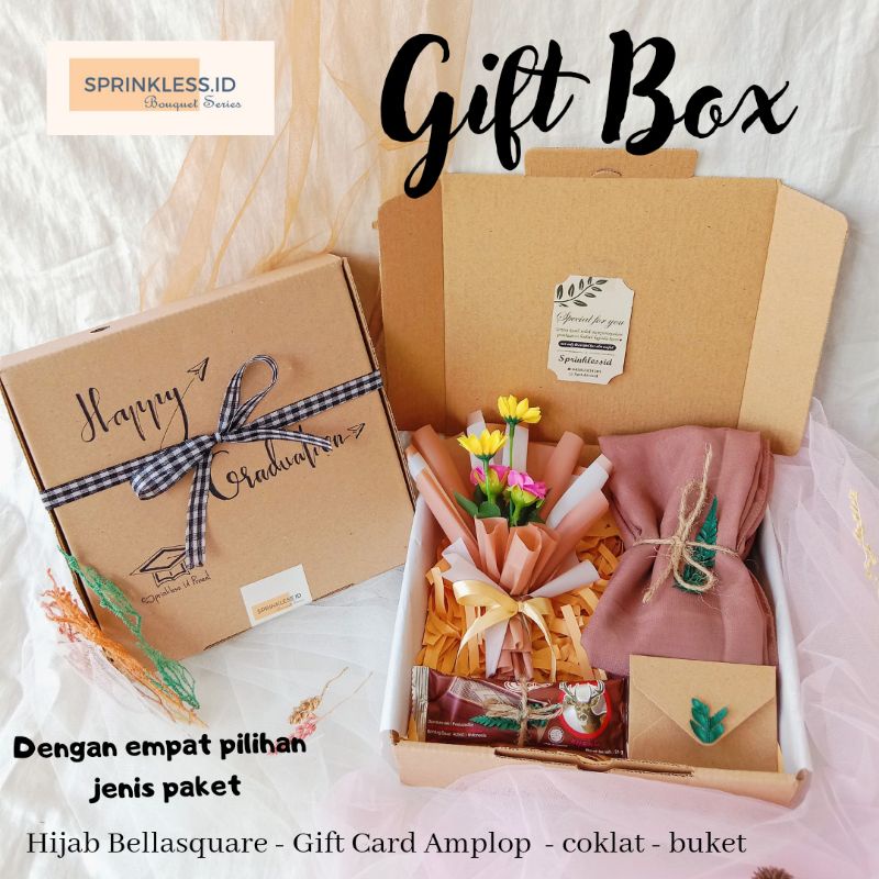 

Hampers - Gift Box - Hampers Ulang tahun - Hampers Wisuda - Hampers Hijab