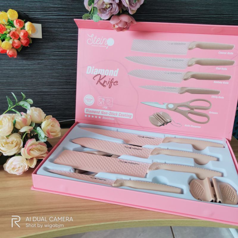 pisau steincookware 6 pcs