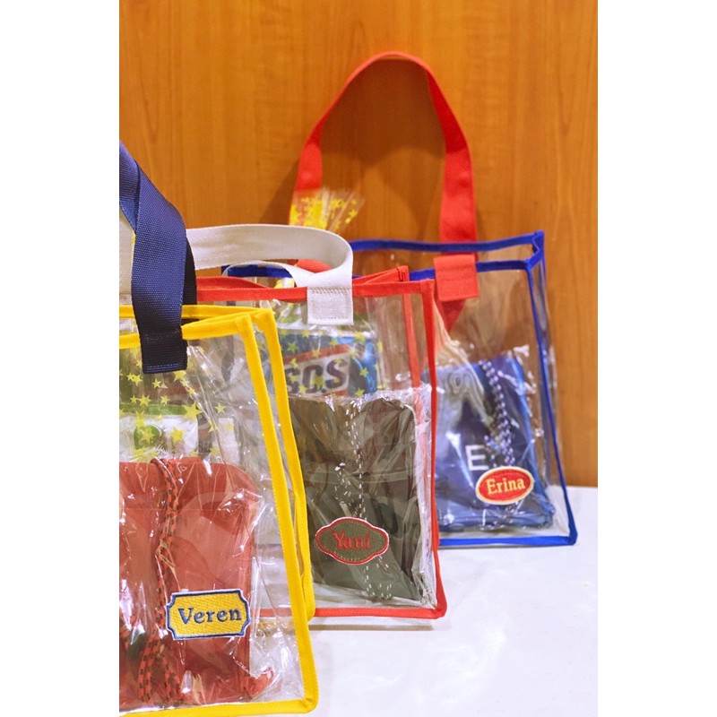 Fawn’G Handmade - Clear Tote bag / PVC Tote Bag / Tas Mika serbaguna