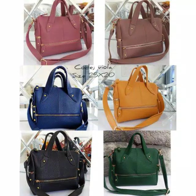 TAS PAPIRUT VIOLA/ TAS WANITA/ TAS PAPIRUT KULIT JERUK