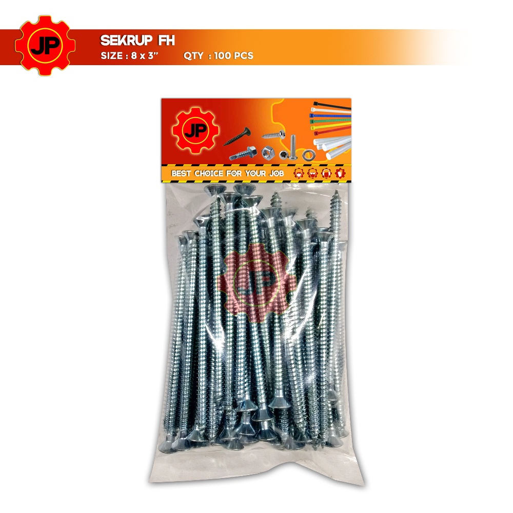 SEKRUP FH 8 x 3 - SKRUP FH 8x3 BAUT TAPPING ISI 100 PCS