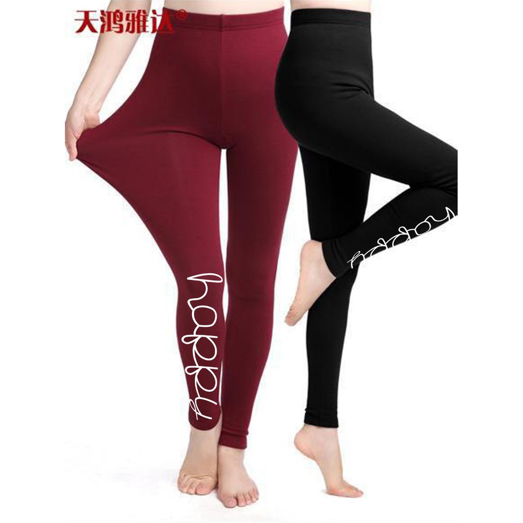 LN10 Size M L celana  Legging Panjang  Wanita  HAPPY Celana  