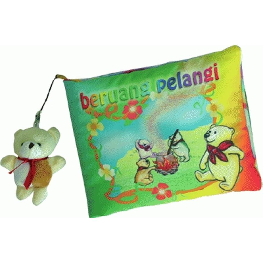 Buku Bantal / Softbook : Beruang Pelangi