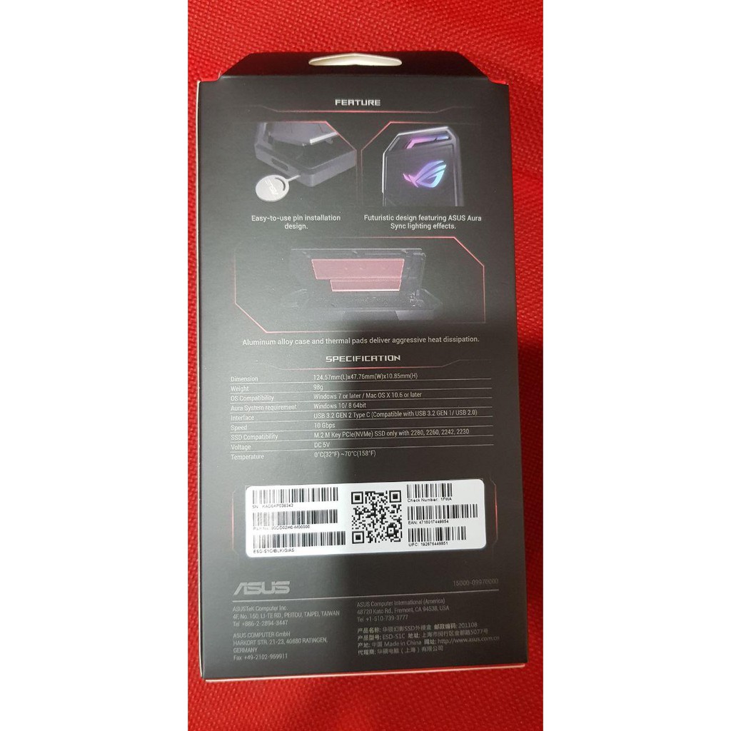SSd External Asus Rog Strix Arion 2Tb - External Ssd 2Tb Asus - Ssd 2Tb External Asus Strix Rog