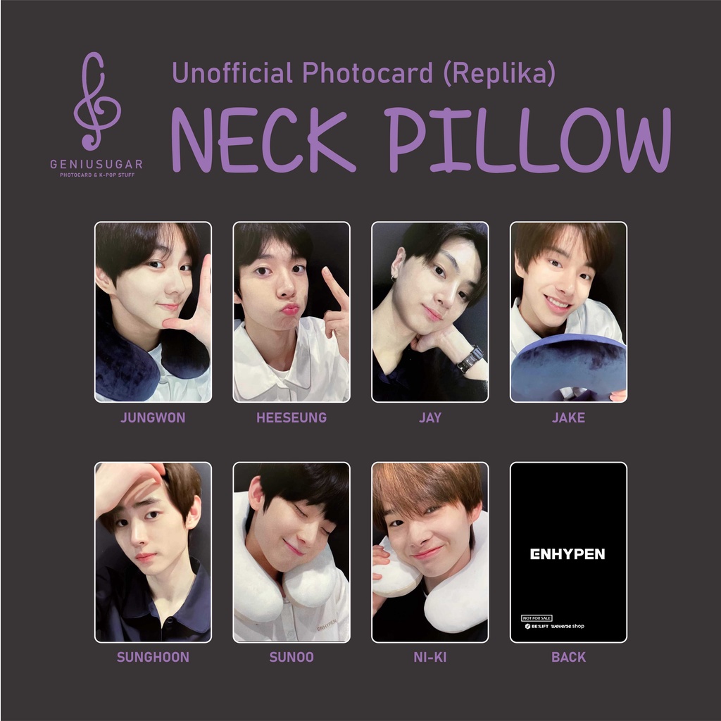 [REPLIKA EN-] PHOTOCARD NECK PILLOW