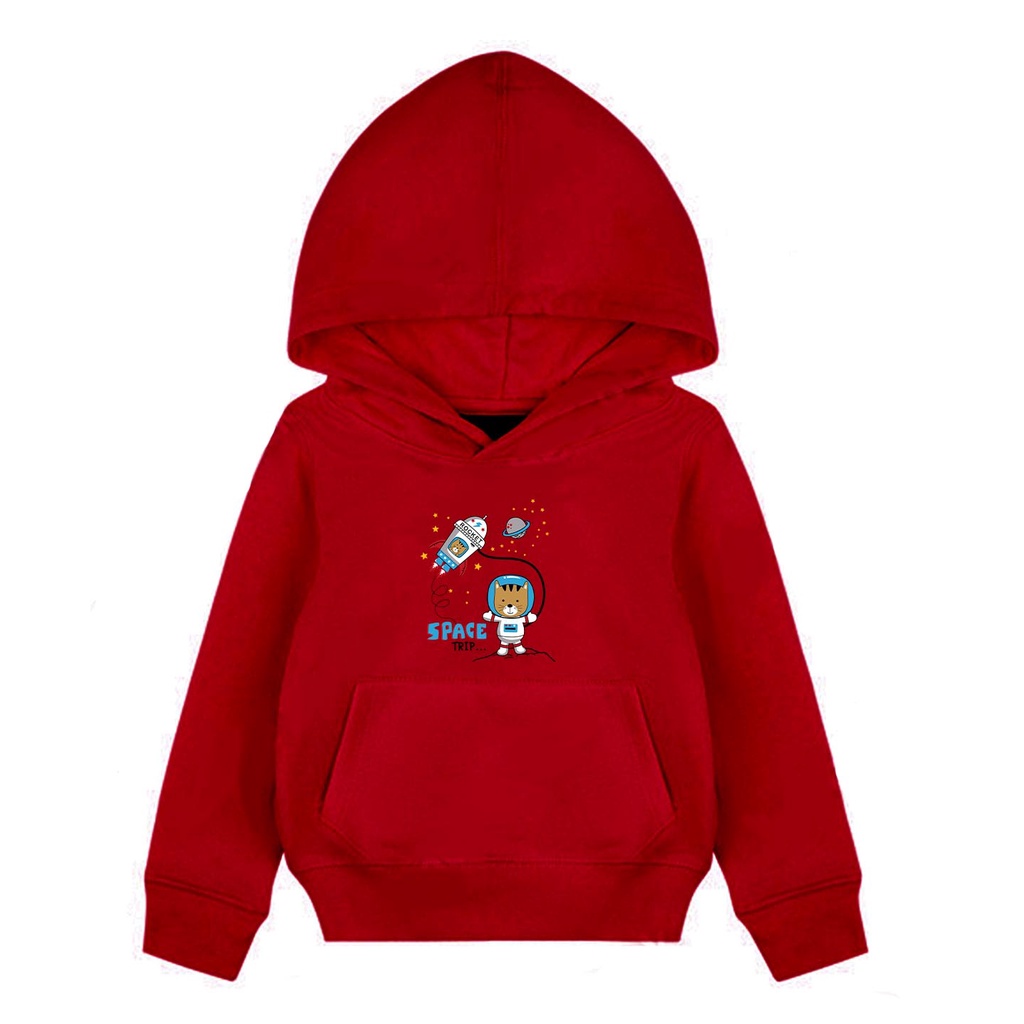 Hoodie Anak Planet In Space Sweater Pakaian Fleece Anak M - XL