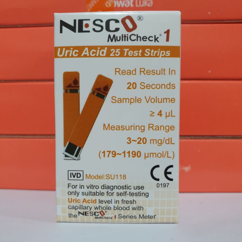 Strip Asam Urat Nesco Stik Asam Urat Nesco Uric Acid