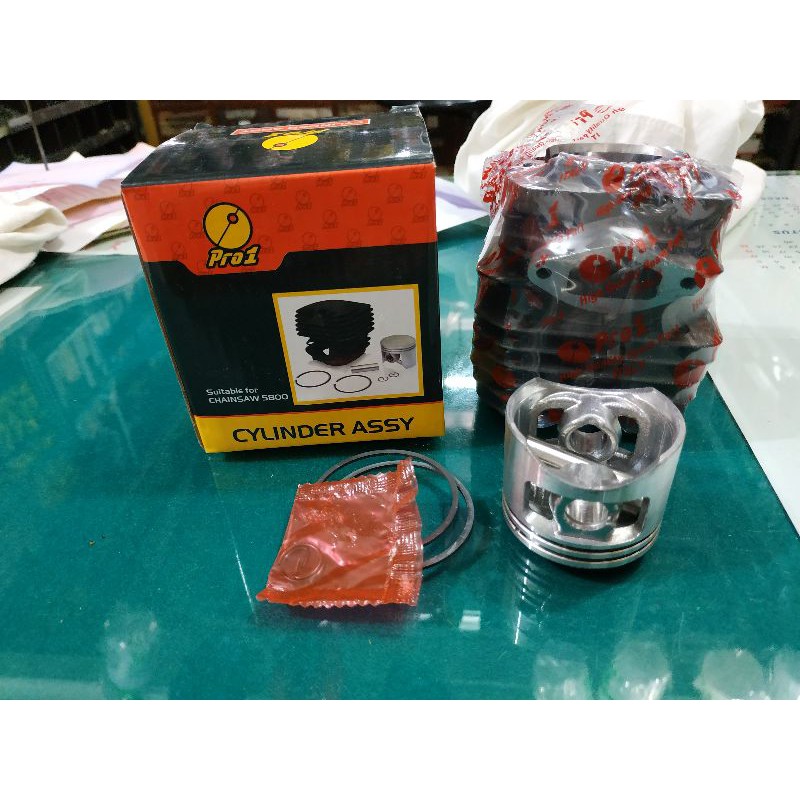 Blok Cylinder Assy Chainsaw Mini 5800 merk Pro1