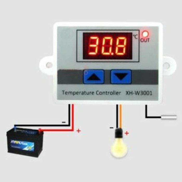 Thermostat DC12v Pengatur Suhu Temperature Controller Penetas *MD20