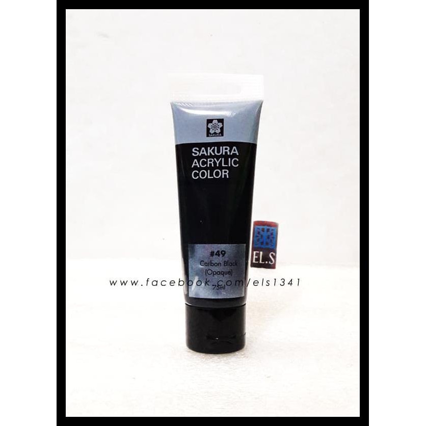 

PROMO SAKURA ACRYLIC PAINT CARBON BLACK ( CAT ACRYLIC ) PERALATAN MELUKIS MURAH