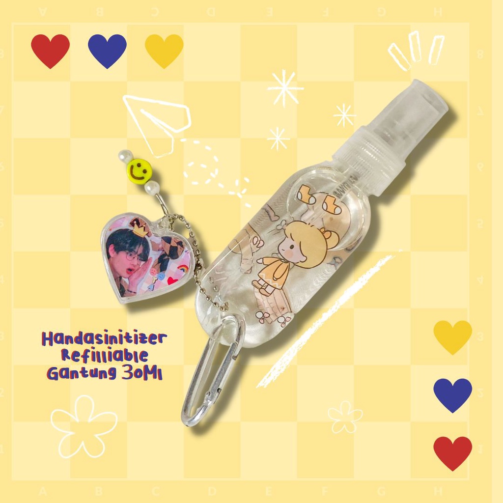 [FREE Handsanitizer Antis ] Botol HandSanitizer Refillable Spray / HandSanitizer Gantung Aesthetic