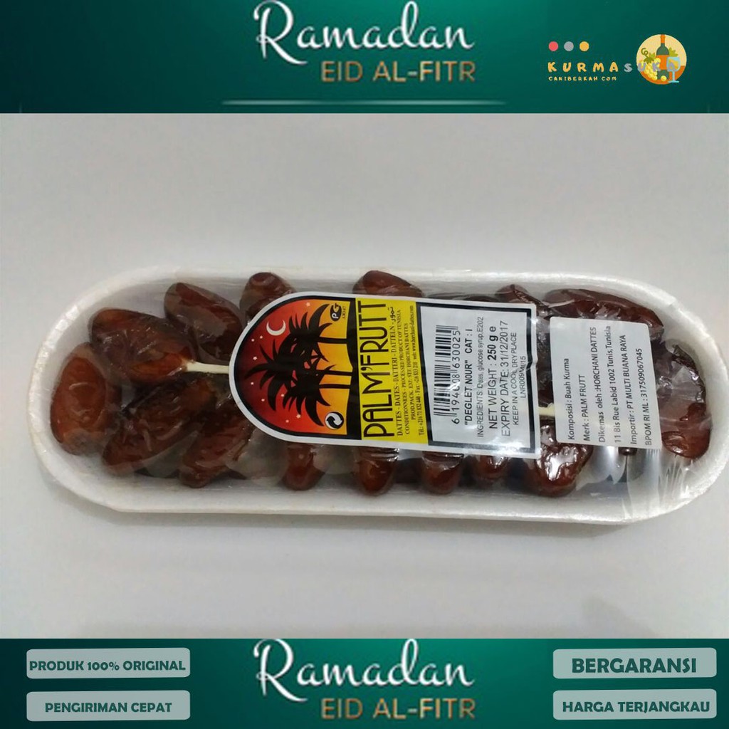 

Kurma Palm Fruit 250 Gram PREMIUM & BERGARANSI