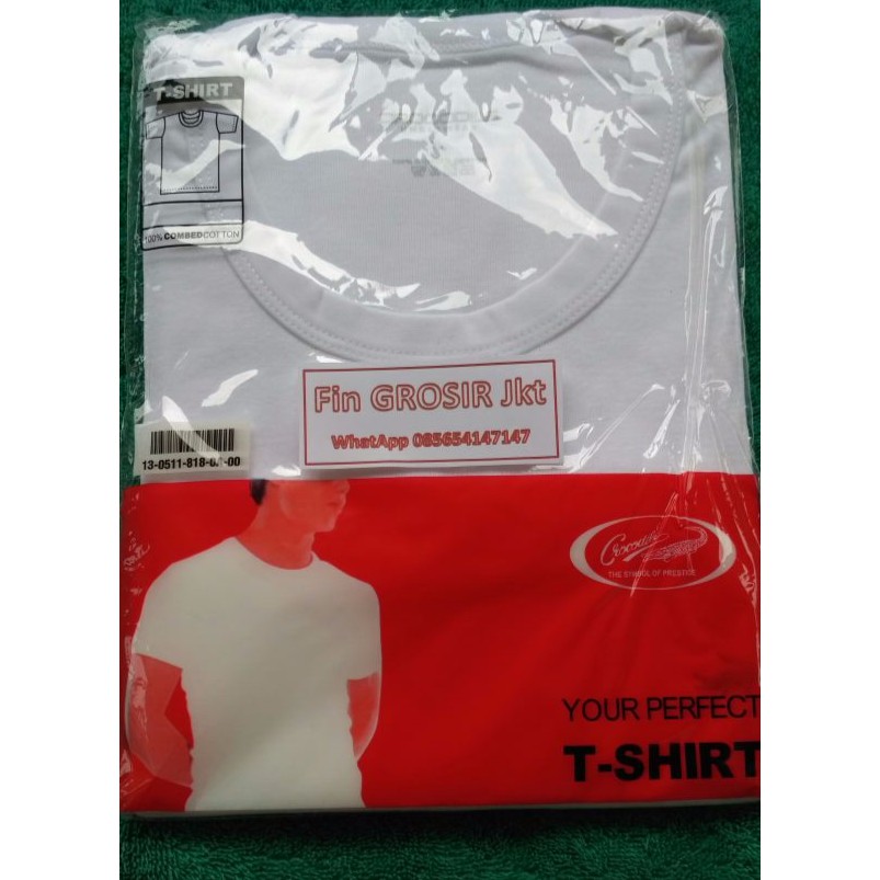 Kaos Oblong Crocodile 818 putih