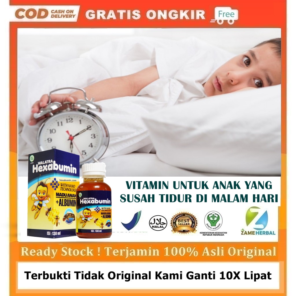 Obat Insomnia Anak (Madu+Albumin) Anak Susah Tidur Malam Vitamin Anak Susah Tidur Solusi Bayi Susah 