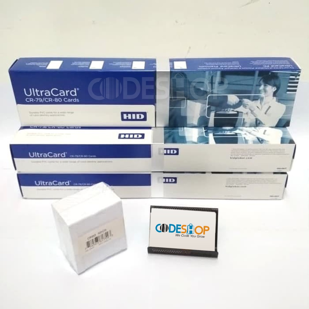 Kartu PVC Blank Id Card ULTRACARD HID Noco CR 80 isi 100 pcs