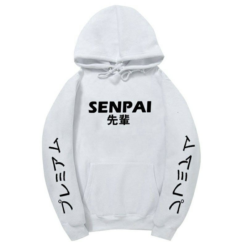 S - XXXXXL(6XL) Hoodie Japanese Streetwear SENPAI Jaket BIGSIZE OVERSIZE Pria Wanita JUMBO 5XL 4XL