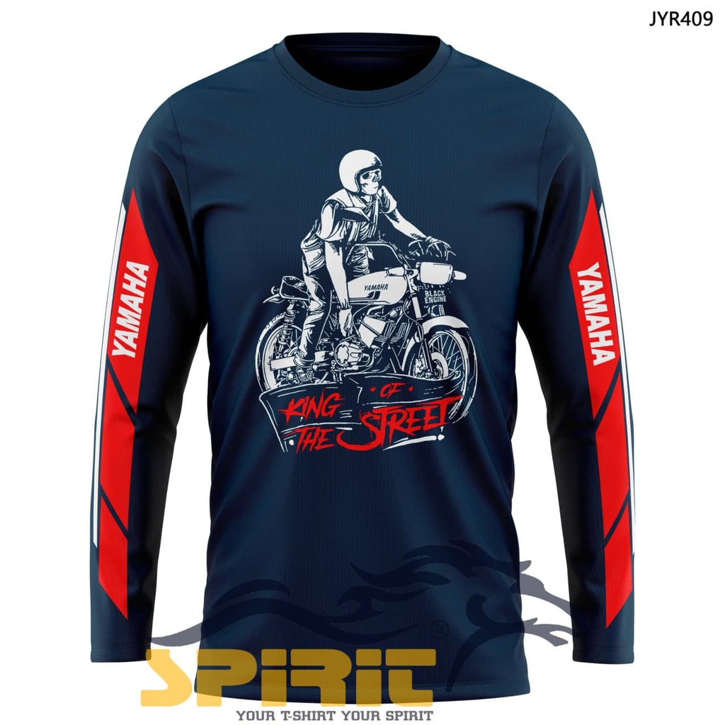 [BISA COD] kaos motor yamaha rx king lengan panjang pria distro murah original