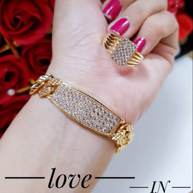 Xuping gelang dan cincin 1308j