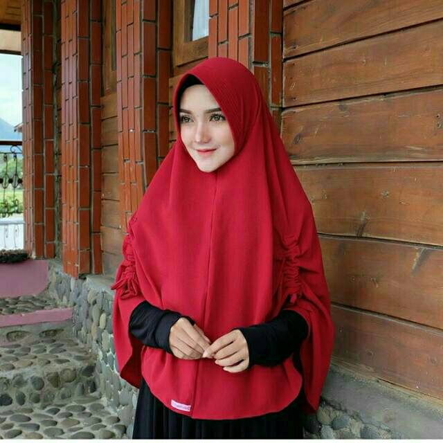 GS Khimar Jumbo Serut Kanan Kiri Syar'i