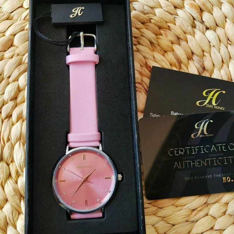 JIMS HONEY JAM 8123 jam tangan elegan analog anti air wanita kado cewek import murah-5