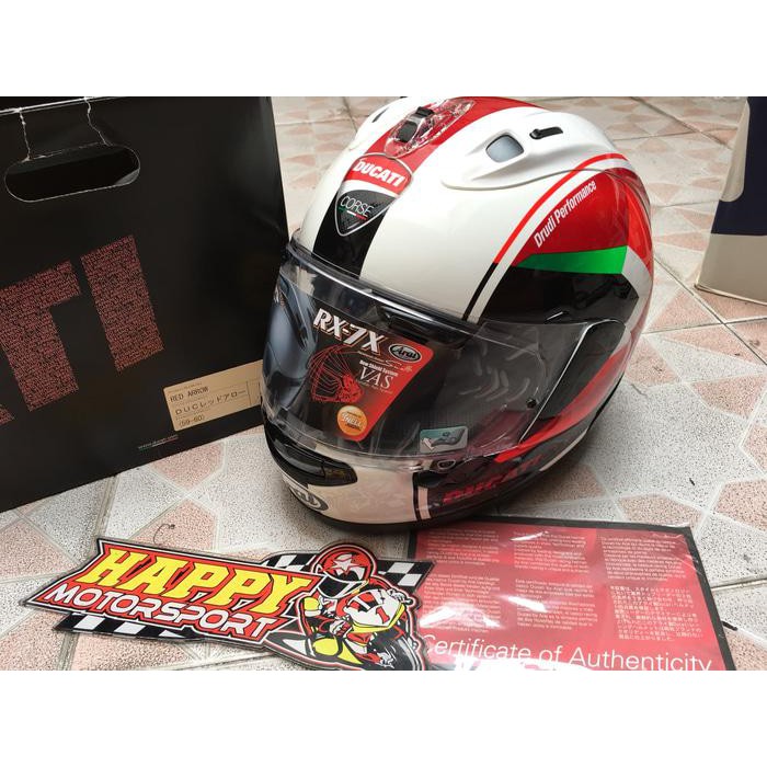 HELM ARAI RX7X DUCATI CORSE 2017 LIMITED EDITION ORI JAPAN SIZE M L XL