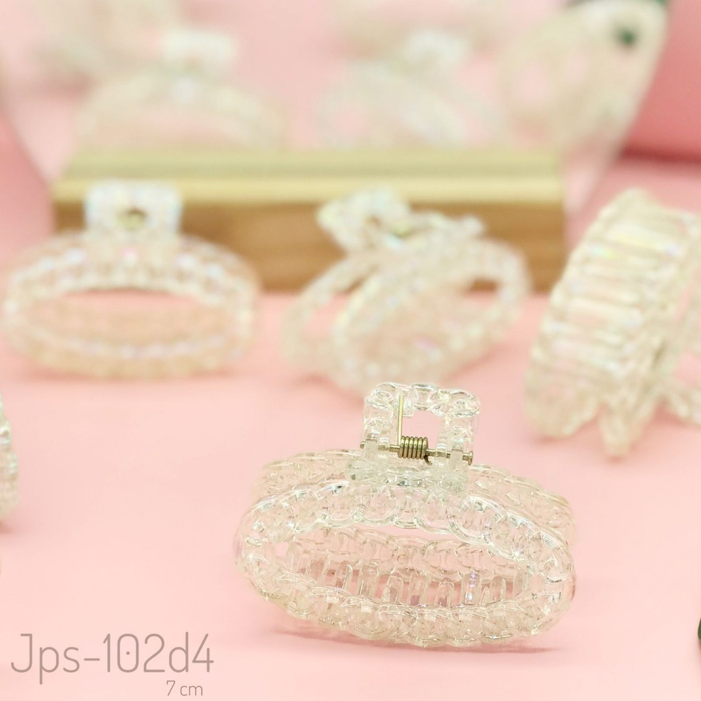 SHARON - JEPITAN RAMBUT JEDAI HAIRCLIP MOTIF RANTAI WARNA BENING / JEPIT JEDAI KOREAN IMPORT