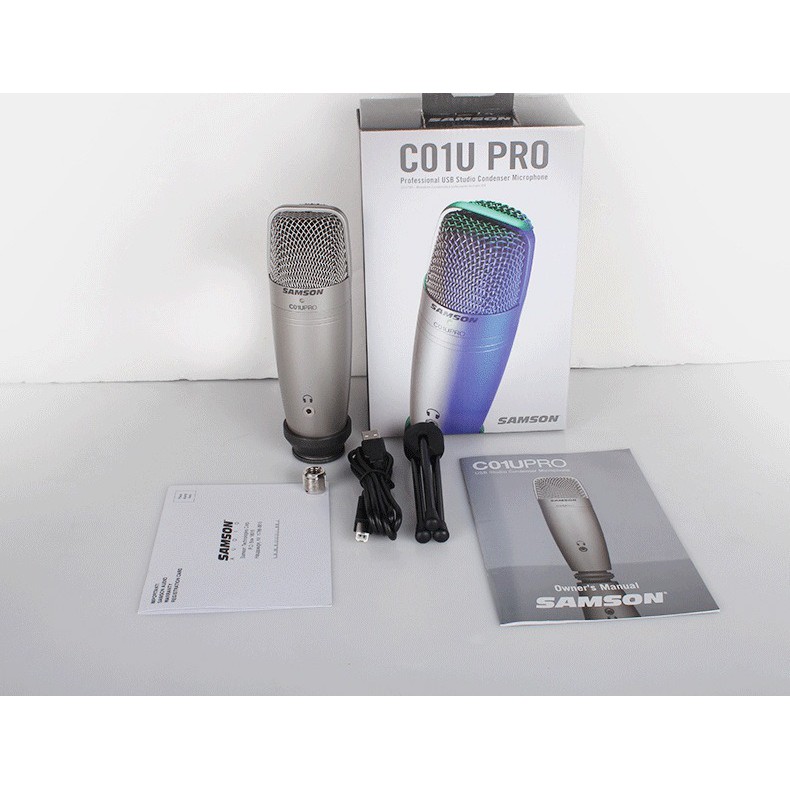 Samson C01U Pro USB Studio Condenser Podcast Microphone Premium