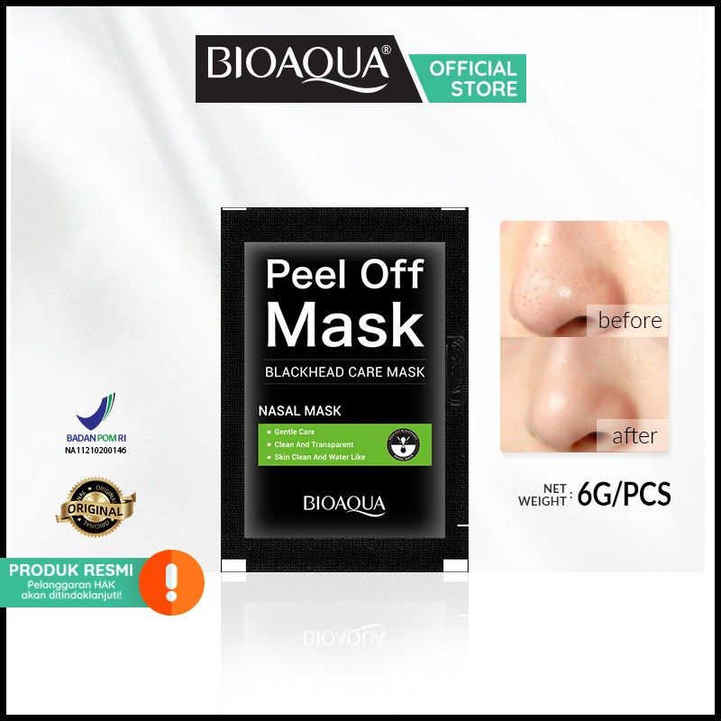 Bioaqua Blackhead Care Mask / Peel Off Mask Sachet