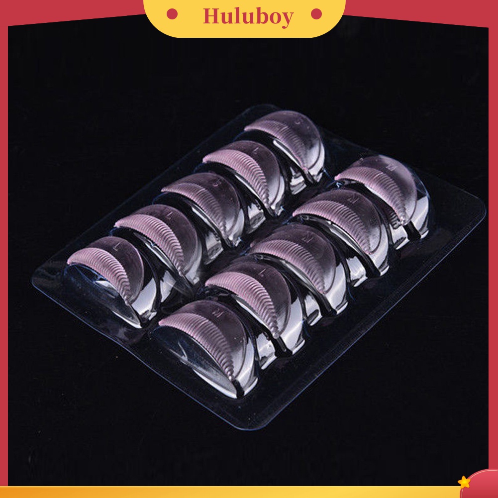 Huluboy Huluboy♡ 10 Pcs Bantalan Penjepit Bulu Mata Palsu Bahan Silikon