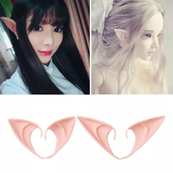 perlengkapan pesta/ cosplay/ kuping palsu/ telinga kurcaci/ elf ears.