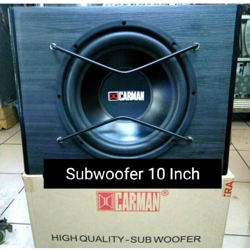 Bassbox Subwoofer Aktif Mobil 10 Inch Carman CM-1011 Subwoofer Basstube Active 10in