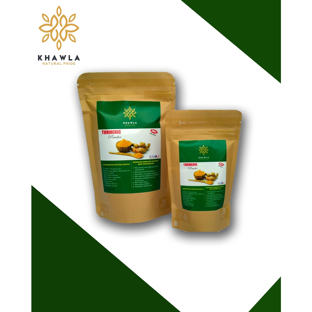 

kunyit serbuk/ powder murni 100% / Turmeric Powder / Ground Turmeric / Kualitas PREMIUM cap KHAWLA