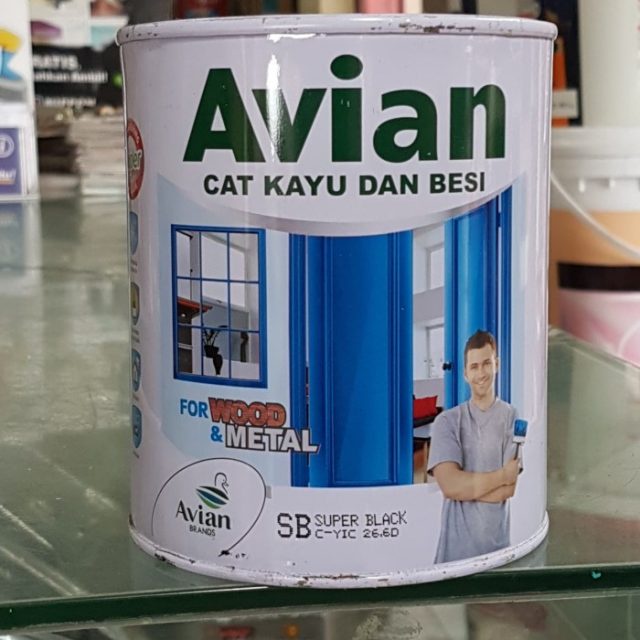 cat tembok avian bagsu warna putih