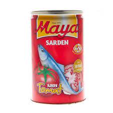 

MAYA SARDEN KALENG 425 GRAM CAN IKAN SEGAR ENAK BERGIZI MURAH