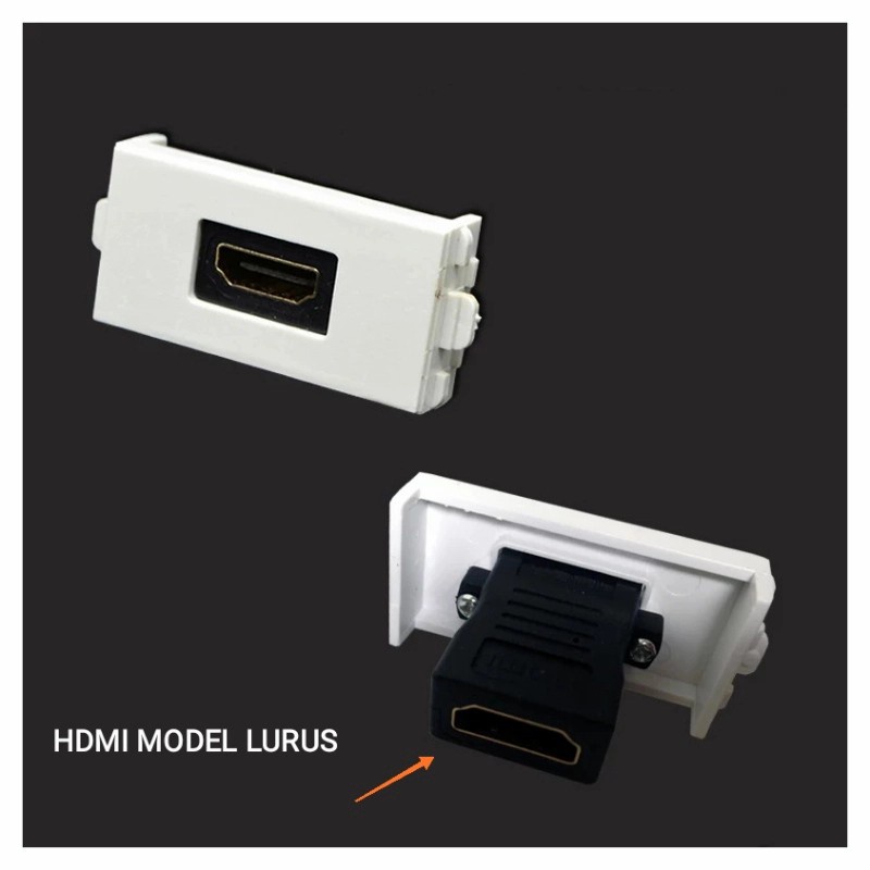 FACEPLATE HDTV LURUS + VGA / FACEPLAT / OUTLET / STOP KONTAK