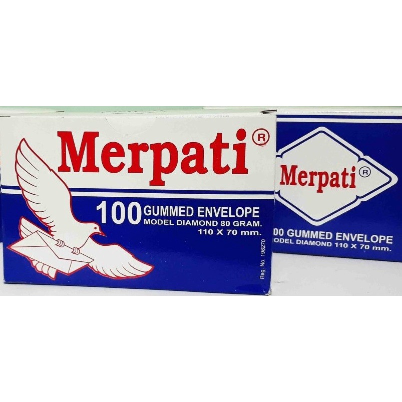 

[1Pack=100lbr] Amplop Merpati Visit-Amplop merpati kecil-Amplop putih kecil