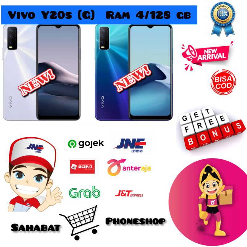 VIVO Y20s [G] RAM 4/128 GB GARANSI RESMI