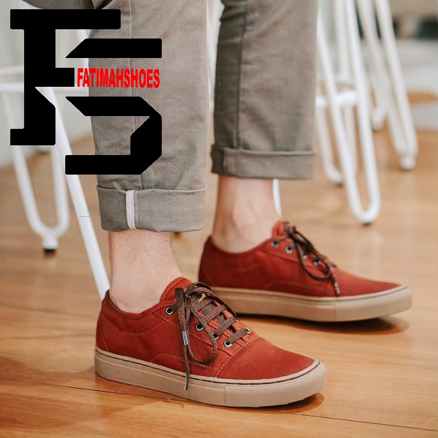 FATIMAHSHOES - Sepatu Casual Pria Termurah Original Handmade Shoes Sepatu Sneakers Pria Sepatu Cowok Sepatu Snekers