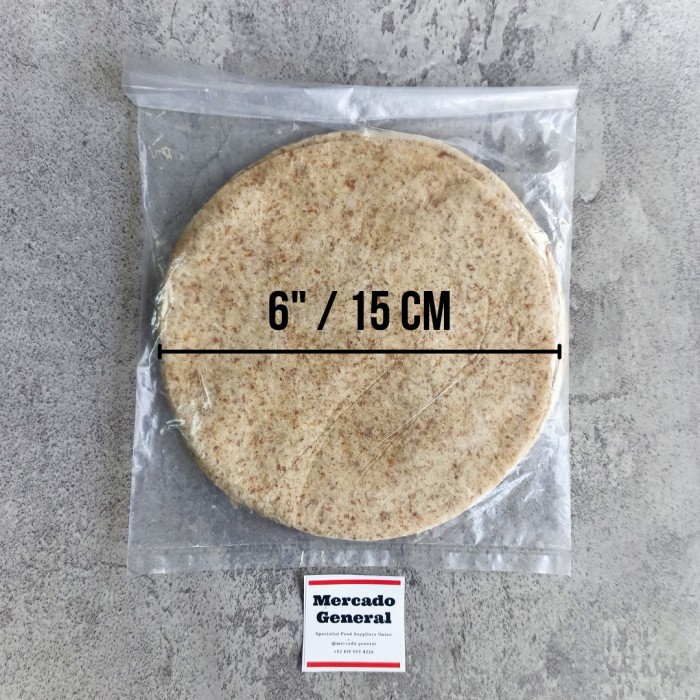 

50 pcs Whole Wheat Tortilla Tortilla Gandum Taco - 6 inch15 cm