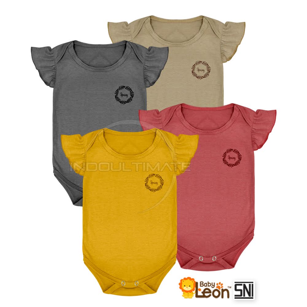 1Pcs Jumper Two Tone Bayi Rample Baju Bayi SNI Jumsuit Jumpsuit Bayi Perempuan Baju Bayi Cewek  BC-300SK Pakaian Anak Bayi Perempuan Body Suit Bayi Baju Harian Bayi