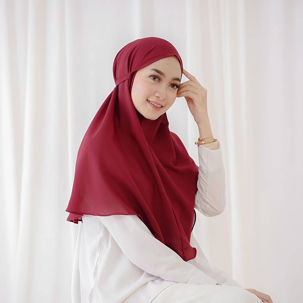 Hijab bergo maryam Diamond jilbab instant tali hijab kerudung mariam-4