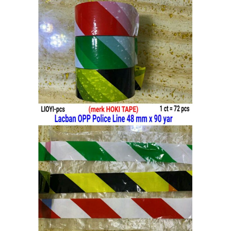 

Lakban Selotip model Police Line size 48mm x 90yard