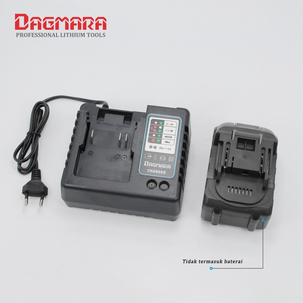 Dagmara XGT Adaptor Charger 21V Cocok untuk kunci pas tanpa kabel dagmara 21v