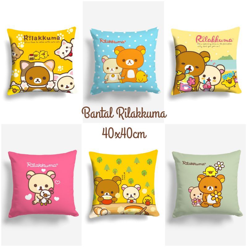 BANTAL SOFA PRINT MOTIF RILAKUMA SERIES 40X40 CM