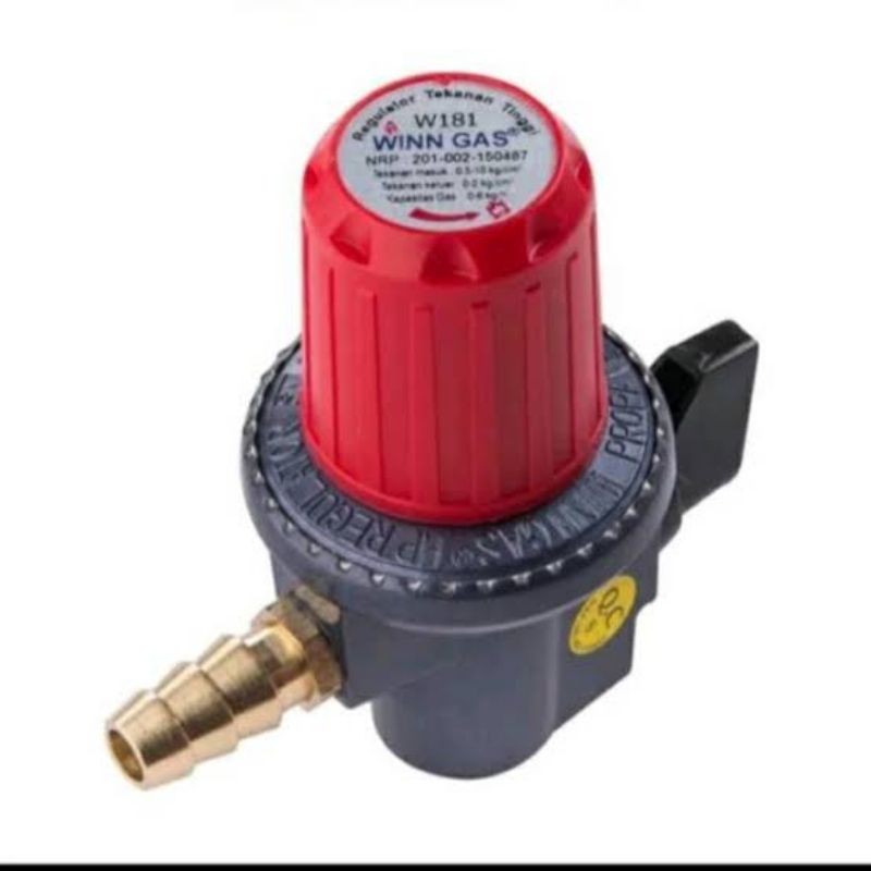 REGULATOR WINN GAS W 181 NM UNTUK KOMPOR GAS TEKANAN TINGGI HIGH PRESSURE SNI ORI ORIGINAL ASLI