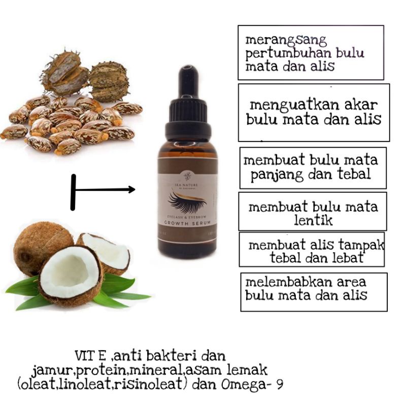 Serum Bulu Mata dan Alis Penumbuh dan Penebal Alis dan Bulu Mata Alami &amp; Original Eyelash &amp; Eyebrow Growth Serum