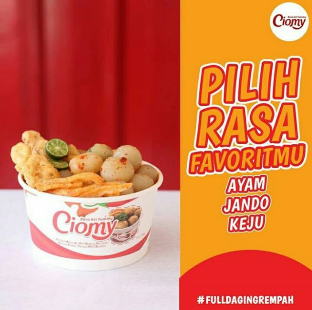 

Ciomy baso aci cup full bumbu rempah